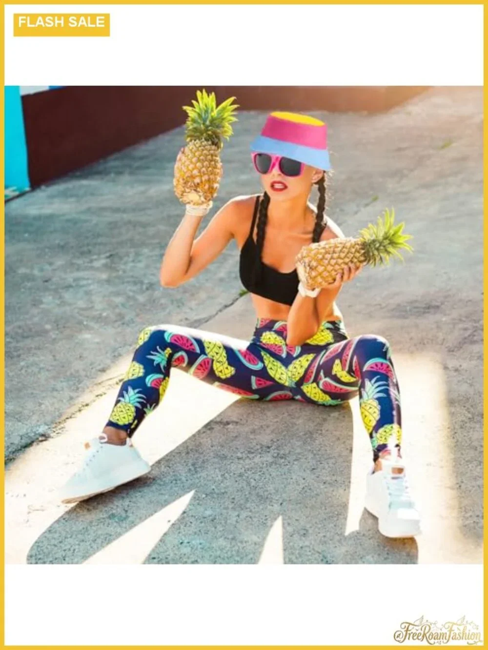 Neon 80s 90s Costume Set Fanny Pack Bucket Hat Glasses Wristlet Party Outfit